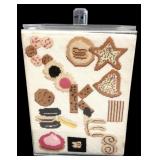 Acrylic and Needlepoint Cookie Jar 9x6"