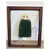 Hand-Painted Folk Art Glass Window Pane