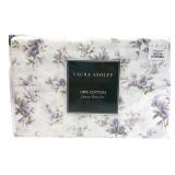 Laura Ashley Queen Sheet Set 100% Cotton Floral