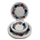 Syracuse China Floral Pattern Ceramic Dish Set
