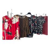 Liz Claiborne Lot of 5 Patterned Blouses