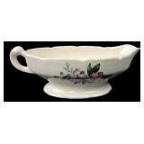 USA Pottery Floral Earthenware Gravy Boat