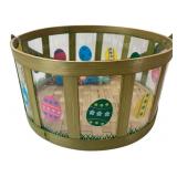 Bamboo and Plastic Easter Basket with Tassel
