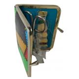 Vintage Patchwork Vinyl Travel Sewing Kit