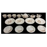 Edwin M. Knowles China Co. Wheat Pattern Tea Set