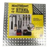 NIB John Sterling 16x16" Steel Pegboard