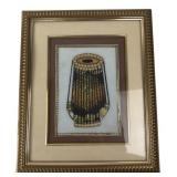 Indian Miniature Style Framed Drum Artwork