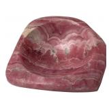 Rhodochrosite Stone Dish, Approx. 2.5"