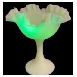 Fenton In the Style of Custard Glass Compote