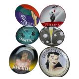 The Marketplace Cocktail Recipe Plates, Set of 6