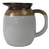 Stoneware Pitcher, 6" H