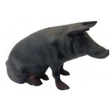 Cast Iron Sitting Pig Still Bank