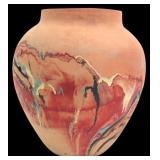 VTG Nemadji Pottery Large Art Vase