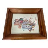 Gregory F. Messier Framed Duck Artwork 11x13"