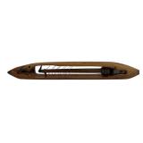 Vintage Wooden Weaving Shuttle with Metal Tips