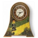 Linden Quartz Mantel Clock with Girl Motif