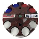 Rotating Poker Chip Carousel with Playing Cards