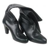 Franco Sarto Black Leather Over-the-Knee Boots