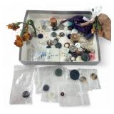 Mixed Lot of Assorted Sewing Buttons and Notions
