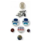 Vintage Assorted Political and Novelty Pinback But