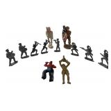 Mixed Lot Cast Metal & Plastic Toy Soldiers