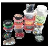 Assorted Glass Mosaic Pieces and Marbles