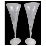 Waterford Crystal Lismore Pattern Champagne Flutes