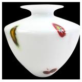Murano Style Millefiori Incalmo Art Glass Vase
