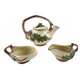 McCoy Ivy Ceramic Teapot, Creamer and Sugar Set