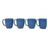 Corelle Stoneware Blue Mugs (Set of Four)