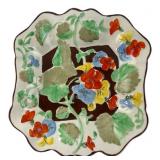 British Anchor Hand-Painted Floral Serving Dish