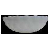 Milk Glass Bubble Pattern Bowl, 8" Dia.