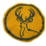 Vintage Deer Motif Felt Patch