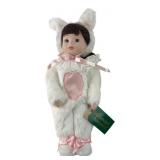 Moments Treasured Porcelain Doll April Bunny Suit