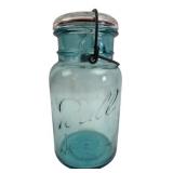 Ball Ideal Blue Glass Mason Jar