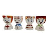 Set of Four Japanese Ceramic Egg Cups