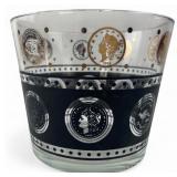 Coin Motif Glass Bowl