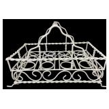 White Wire Egg Caddy with Handle