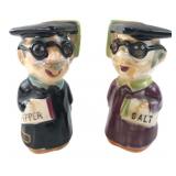 Japanese Ceramic Graduate Salt and Pepper Shakers