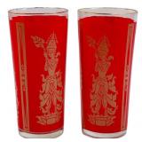 MCM Culver Thai Goddess Highball Glasses