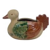 Ceramic Duck Planter, 4.5" H