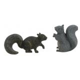 Pair of Decorative Squirrel Figurines