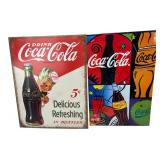 Coca-Cola Licensed Metal Advertising Signs, Pr.