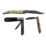Group of Three Vintage Pocket Knives
