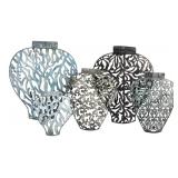 Indoor/Outdoor Metal Ginger Jar Wall Hanging