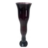Tall Cased Art Glass Vase 20"H
