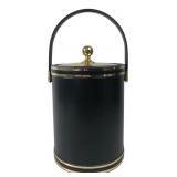 Kraftware Black Faux Leather Ice Bucket
