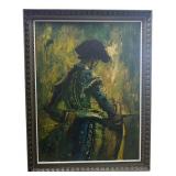 VTG Lee Burr "The Challenge" Framed Print