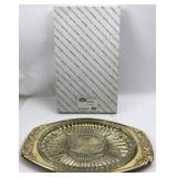 Baldwin Spring Garden Brass & Glass Server