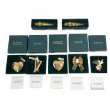 Baldwin Brass Christmas Ornaments Lot of 7